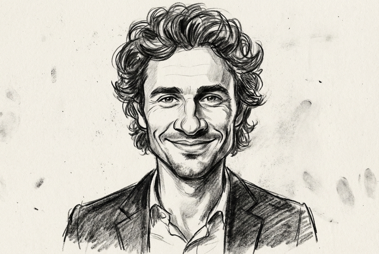 Cartoon portrait after AI transformation